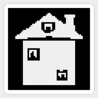 Pixel art house Magnet